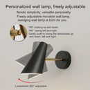 Modern Nordic bedside lamp with adjustable creative switch