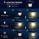 Solar LED spotlight with human motion sensor