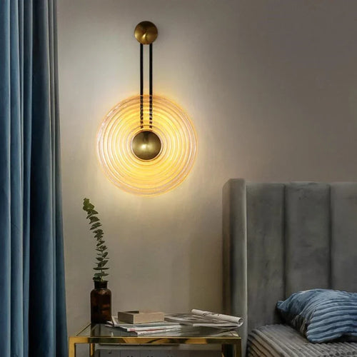 Nordic LED ripple wall light with modern minimalist design - vue 4 sur 10