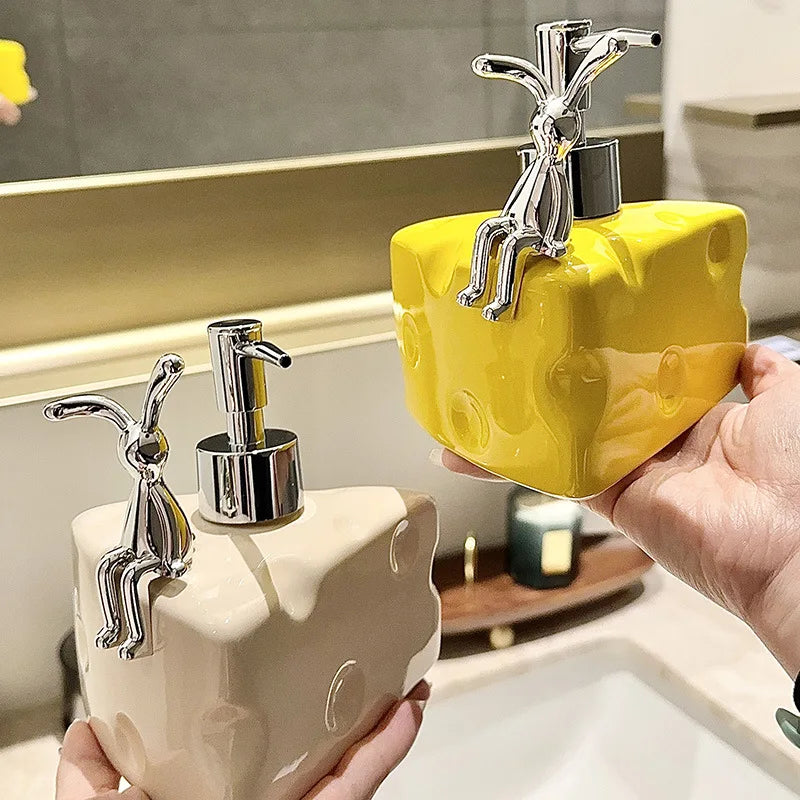 creative ceramic soap dispenser for bathroom