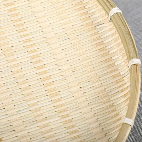 natural bamboo sieve for kitchen decorative bread basket DIY storage - vue 7 sur 7