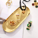 Gold metal organiser for fruit, jewellery and assorted accessories
