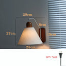 Retro solid wood wall light for a warm atmosphere