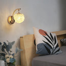 Nordic designer decorative crystal ball wall light