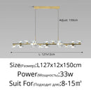 Modern minimalist glass pendant light with creative LED lighting