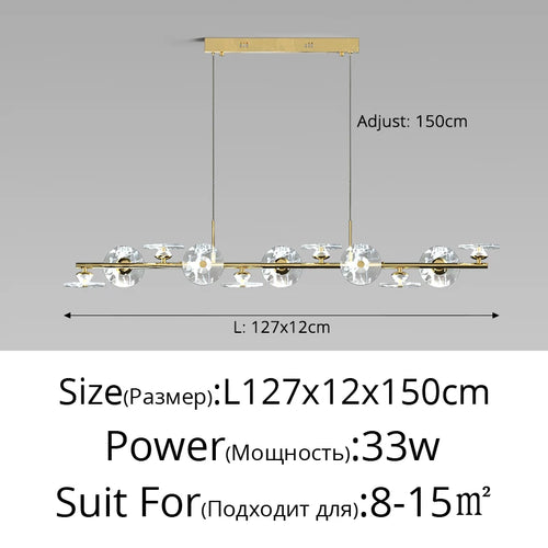 Modern minimalist glass pendant light with creative LED lighting - vue 11 sur 12