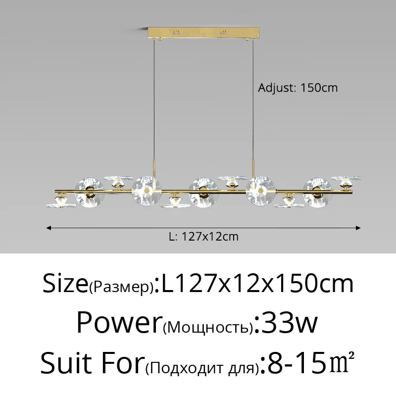 Modern minimalist glass pendant light with creative LED lighting - vue 11 sur 12