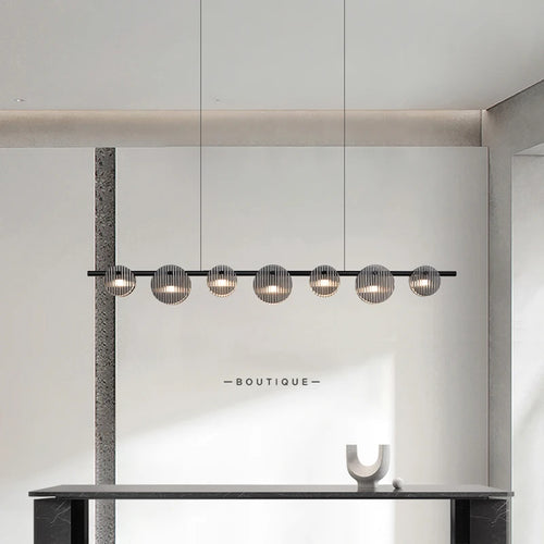 Modern minimalist LED pendant light for artistic interiors - vue 3 sur 9