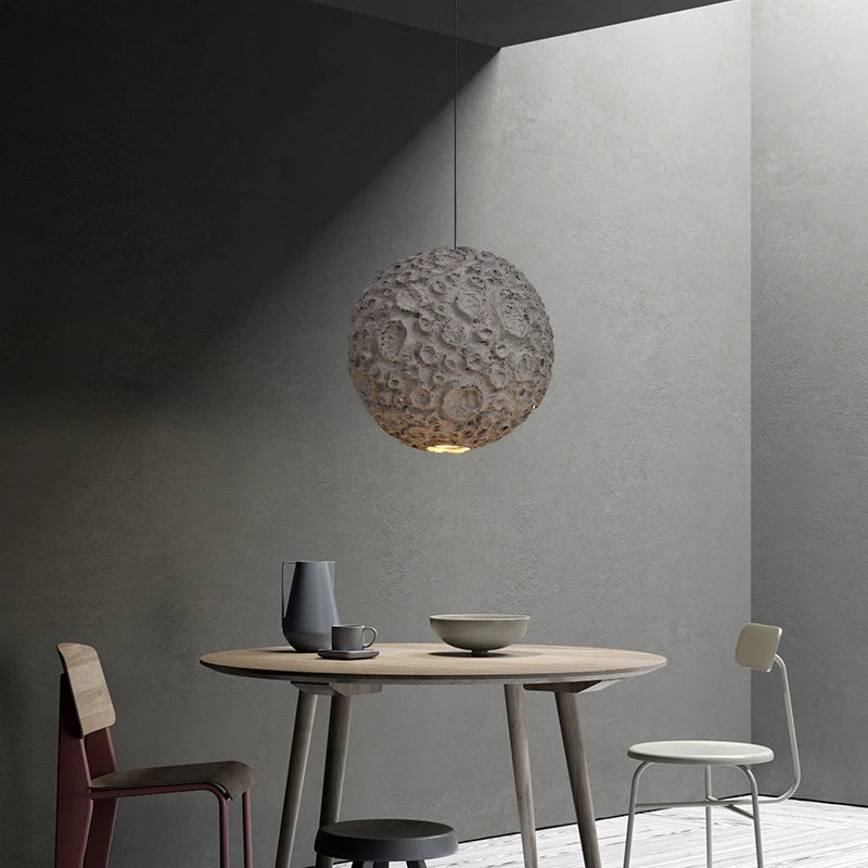 Nordic wabi sabi LED chandelier for restaurant and café - vue 3 sur 7