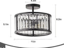 Vintage round chandelier for modern loft interiors
