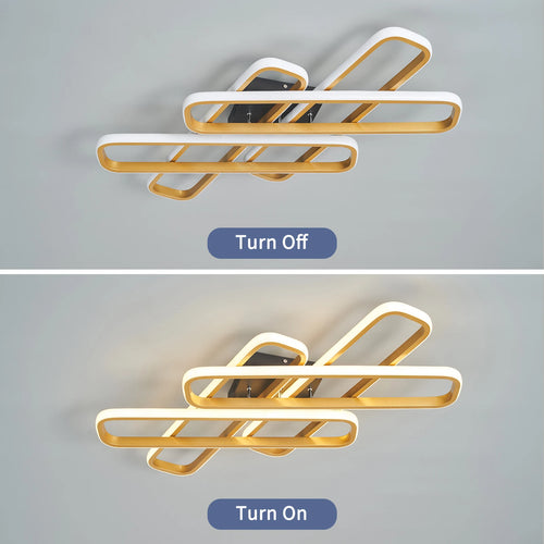 Modern creative LED chandelier for indoors - vue 3 sur 10