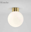Round glass ball LED ceiling light