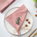 Vintage pastoral washed cotton table napkin