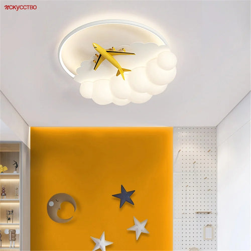 Creative acrylic LED ceiling light for children's decor - vue 2 sur 9