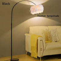 Adjustable LED floor lamp with remote control for interior decor
