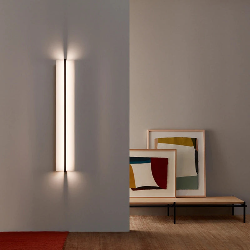 minimalist rectangle LED wall light