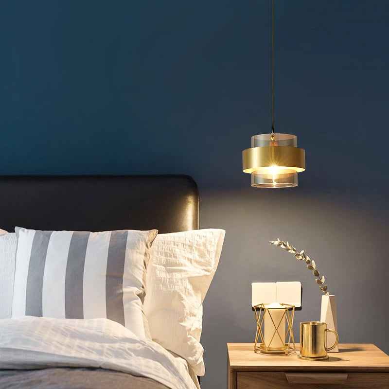 Modern glass pendant light for elegant interior decor