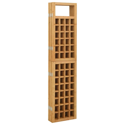 6-panel pine wood separation wall 242.5x180 cm - vue 5 sur 7