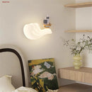 Children's LED whale and sailboat wall light with colour changing