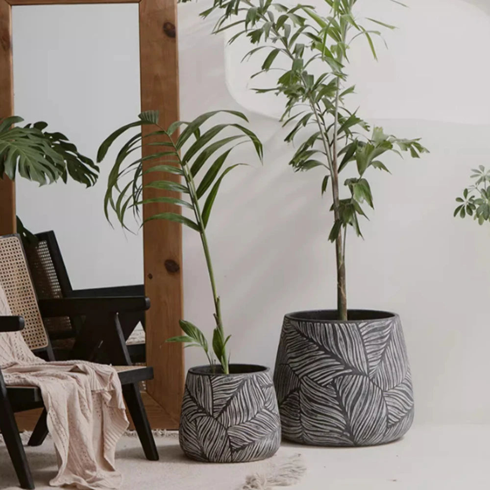 Decorative nordic concrete planter silicone mould - vue 3 sur 9