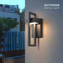 Geometric metal outdoor wall light IP65 waterproof