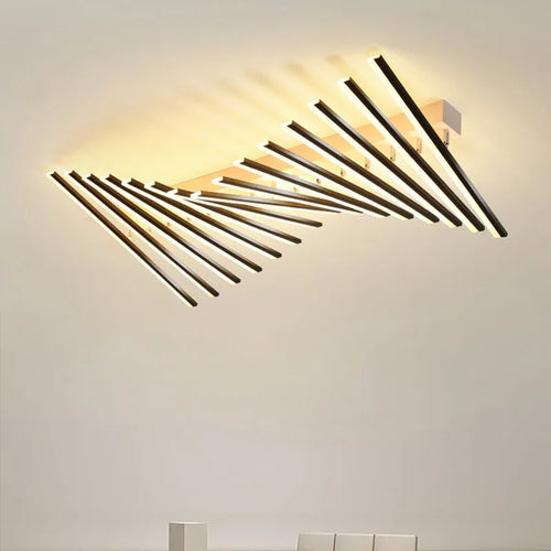 Modern LED chandelier for creative interior decor - vue 2 sur 12