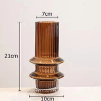 glass vase for hydroponic flowers modern and original decoration