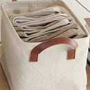 foldable cotton and linen basket for various storage