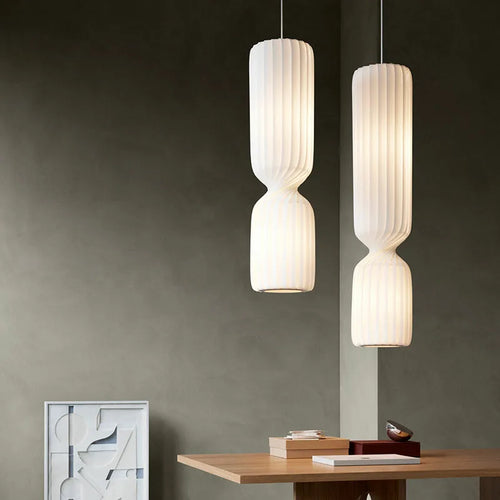 Silent Japanese chandelier for high ceilings, lofts and restaurants - vue 2 sur 12