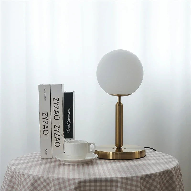 Modern glass desk lamp for interior decoration - vue 3 sur 7