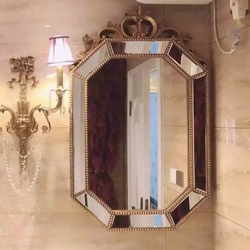 Nordic hanging decorative mirror for elegant makeup - vue 4 sur 14
