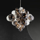 Nordic creative iron and glass bubble luxury chandelier