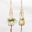 hemp rope hanging basket for decorative plants