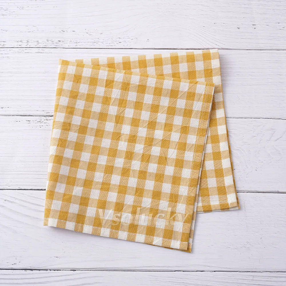 Gingham cotton napkin 42x42 cm country style