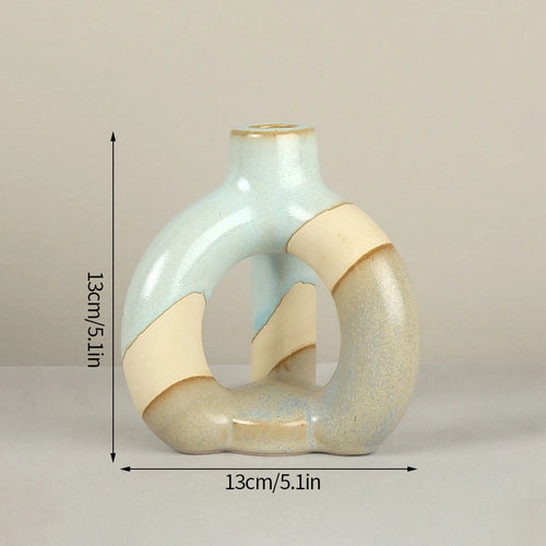 Nordic ceramic candle holder for decoration and weddings - vue 9 sur 15