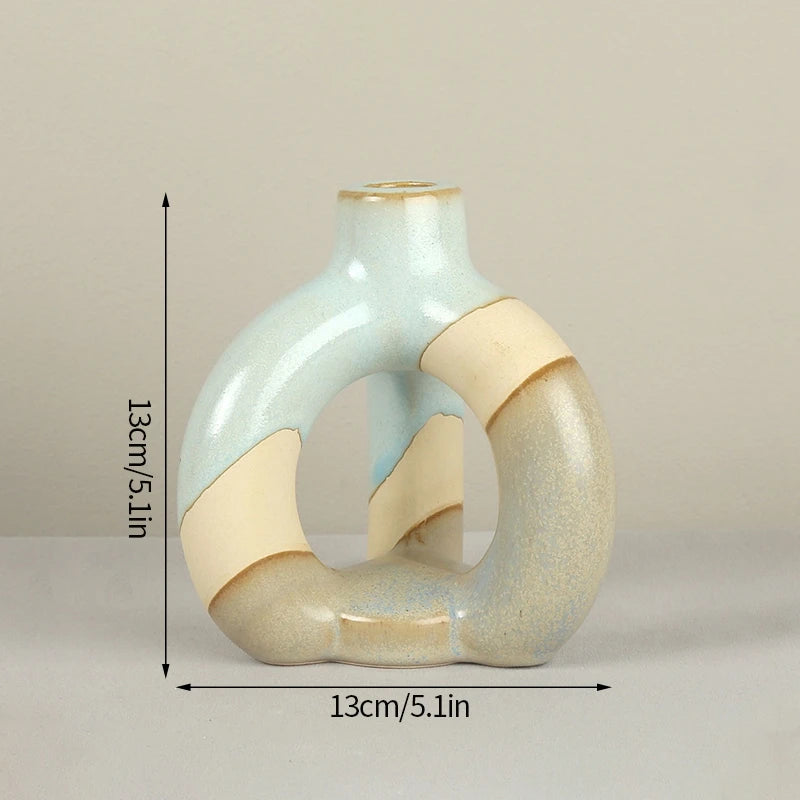 Nordic ceramic candle holder for decoration and weddings - vue 8 sur 15