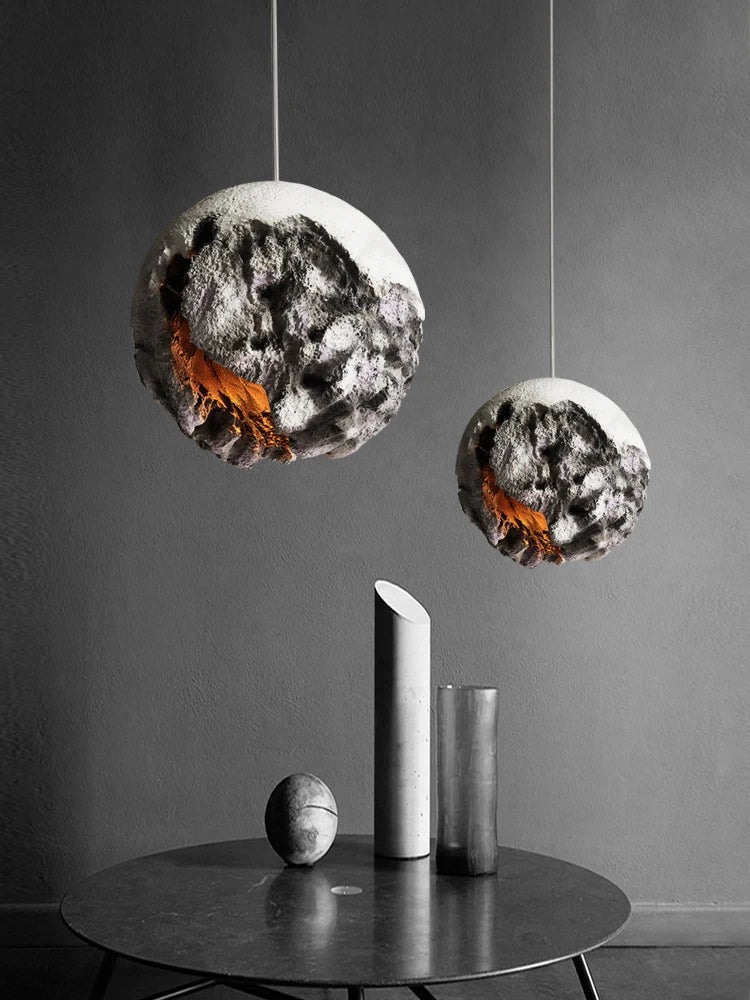Modern moon-shaped chandelier for interior decoration