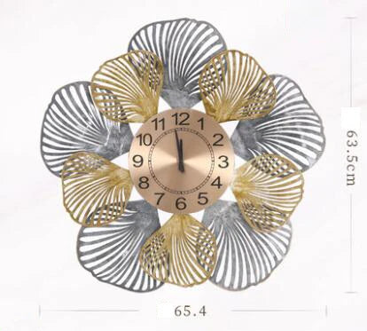 wrought iron wall clock for home decor craftsmanship