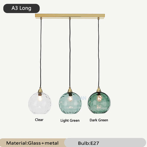 Colourful glass chandelier for restaurant - vue 24 sur 25