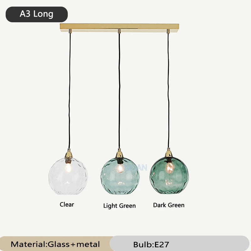 Colourful glass chandelier for restaurant - vue 23 sur 25