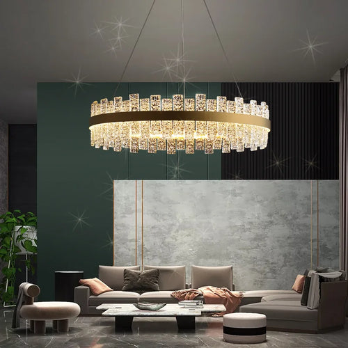 Modern Nordic elegant crystal glass pendant light - vue 3 sur 14