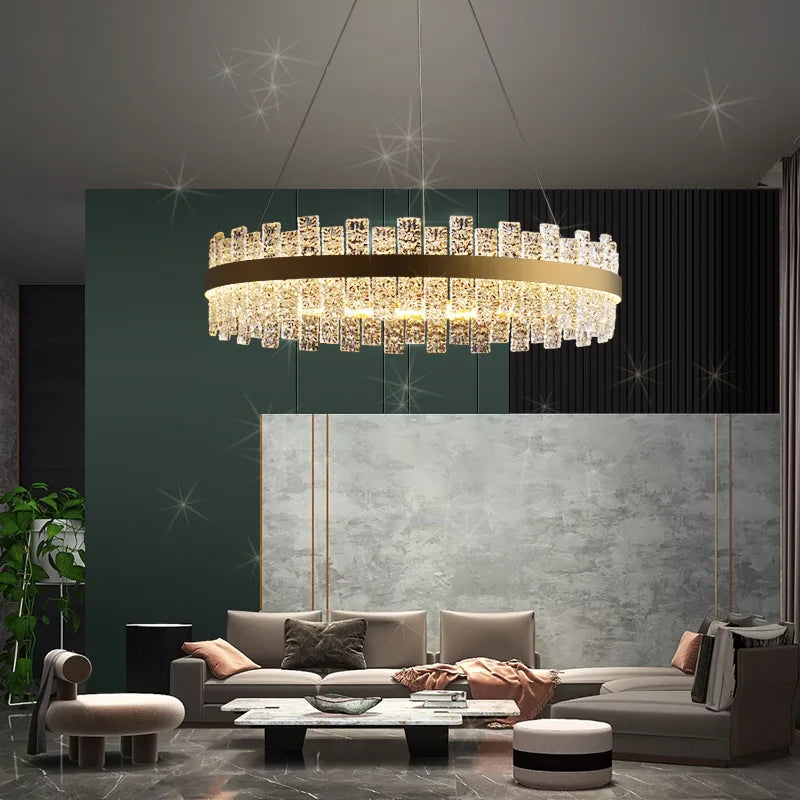 Modern Nordic elegant crystal glass pendant light