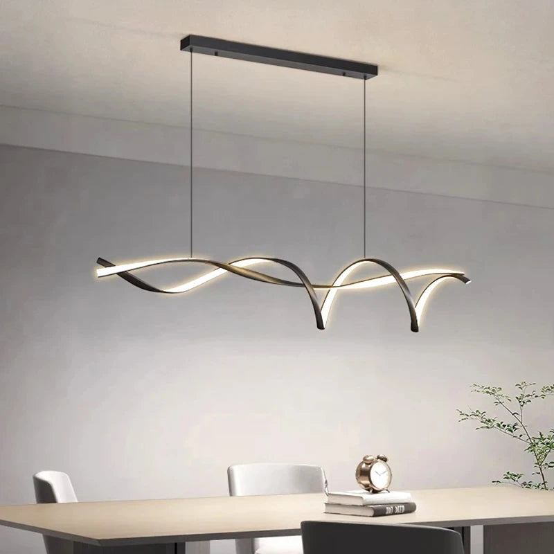 Modern glass chandelier for indoor lighting