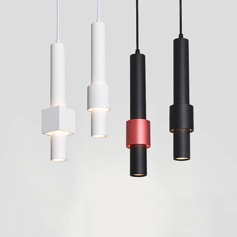 Creative cylindrical chandelier for stylish industrial decor