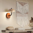 Vintage LED mushroom-shaped wall light in natural stone