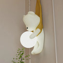 Modern LED resin bear wall light