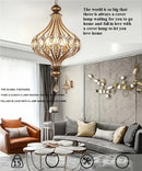 Vintage crystal pendant light for elegant retro style