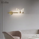 Nordic butterfly acrylic art deco wall light