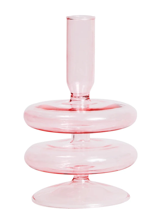 Conical glass candle holder for wedding tables and Nordic decoration - vue 29 sur 28