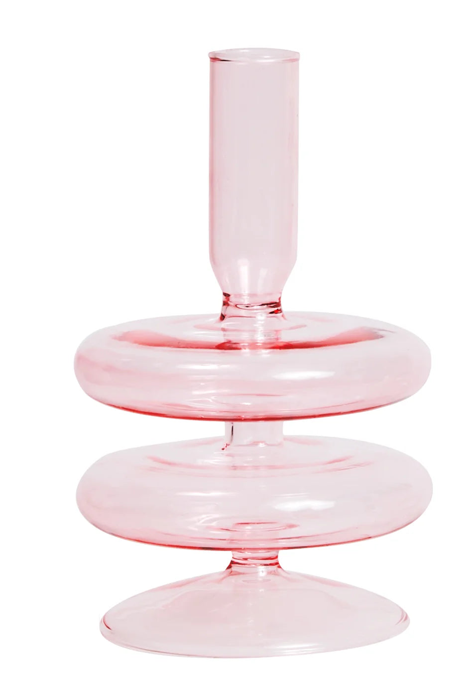 Conical glass candle holder for wedding tables and Nordic decoration - vue 28 sur 28